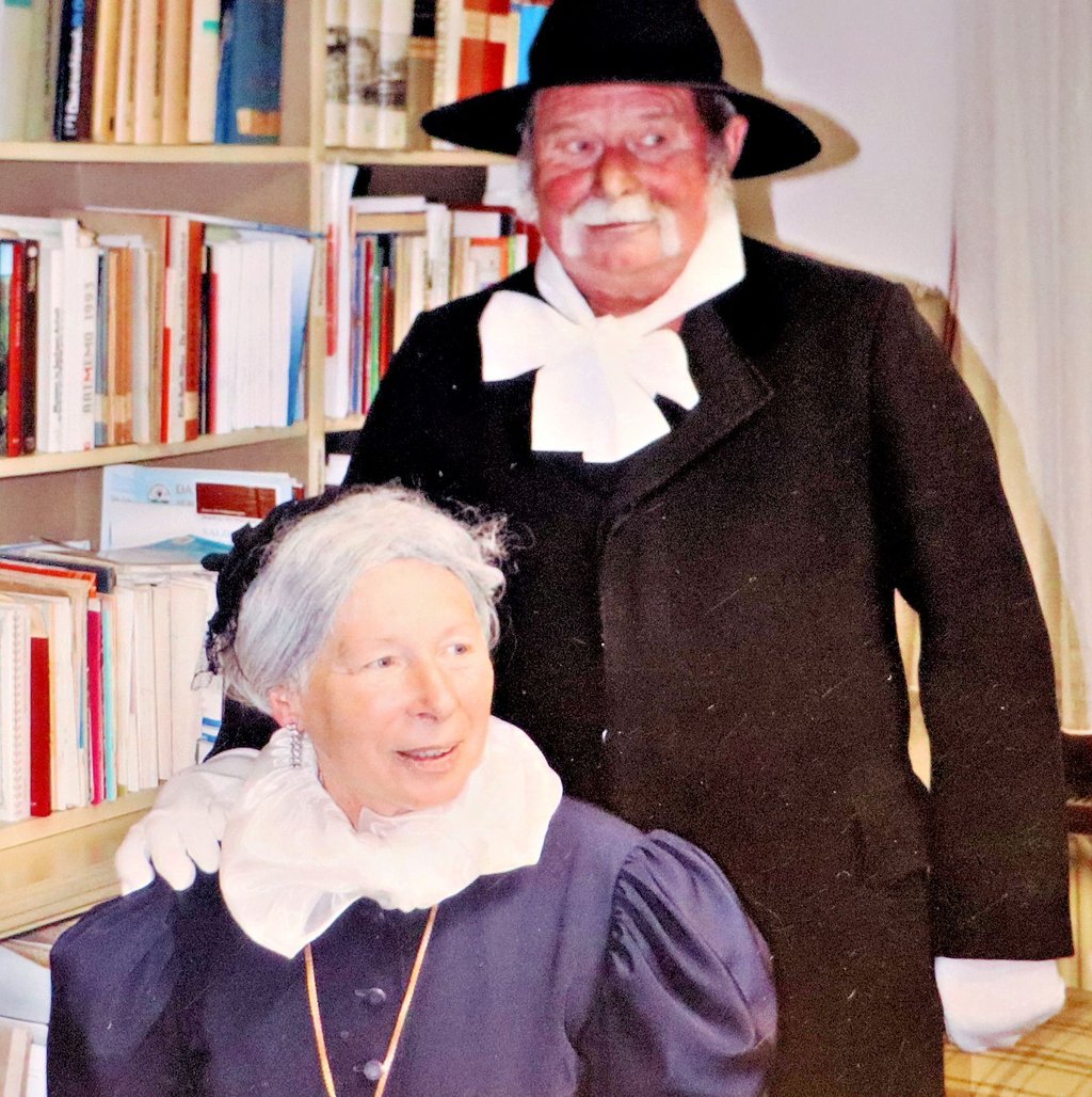 Ute und Berthold Braune als Otto Fürst von Bismarck und Ehefrau. die Braunes schlüpfen immer wieder gern in die Rolle historischer Persönlichkeiten.