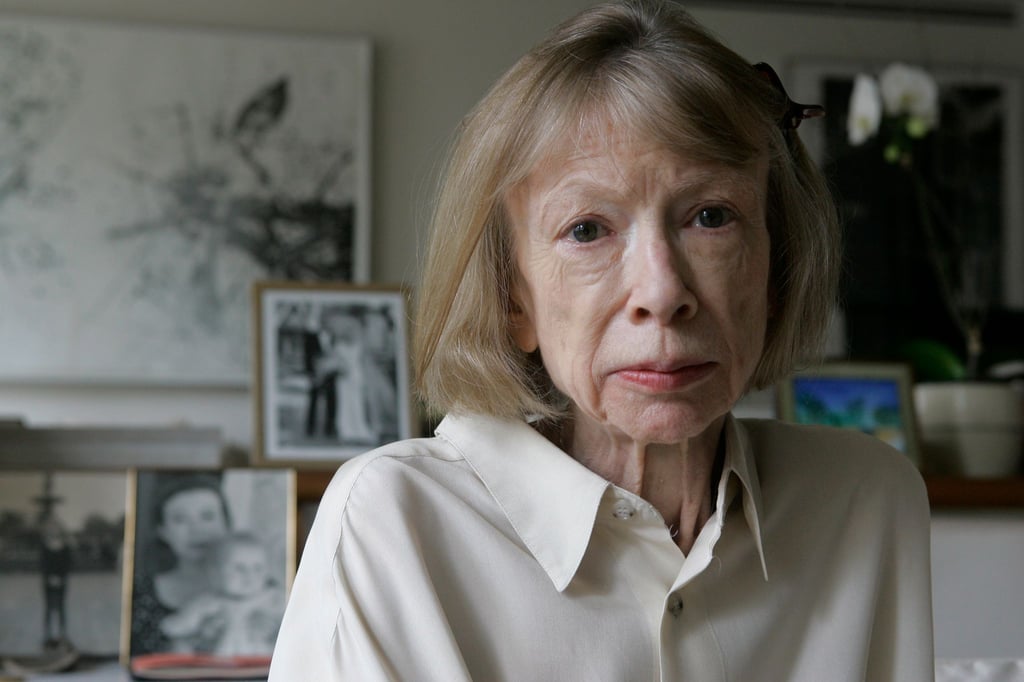 Die Schriftstellerin Joan Didion in ihrer New Yorker Wohnung.