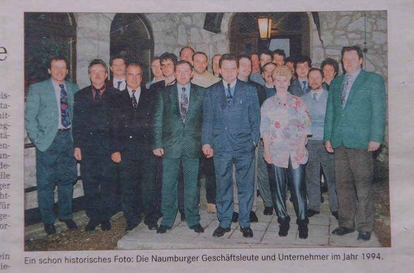 Die Naumburger Geschäftsleute und Unternehmer 1994.