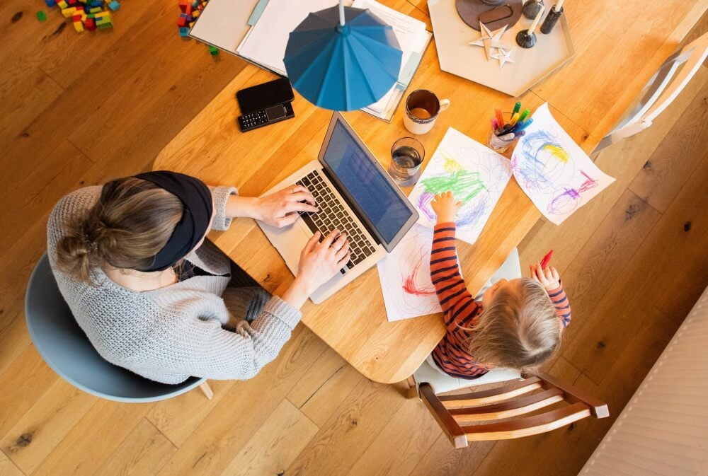 Für immer kann der Küchentisch nicht als Arbeitsplatz dienen.