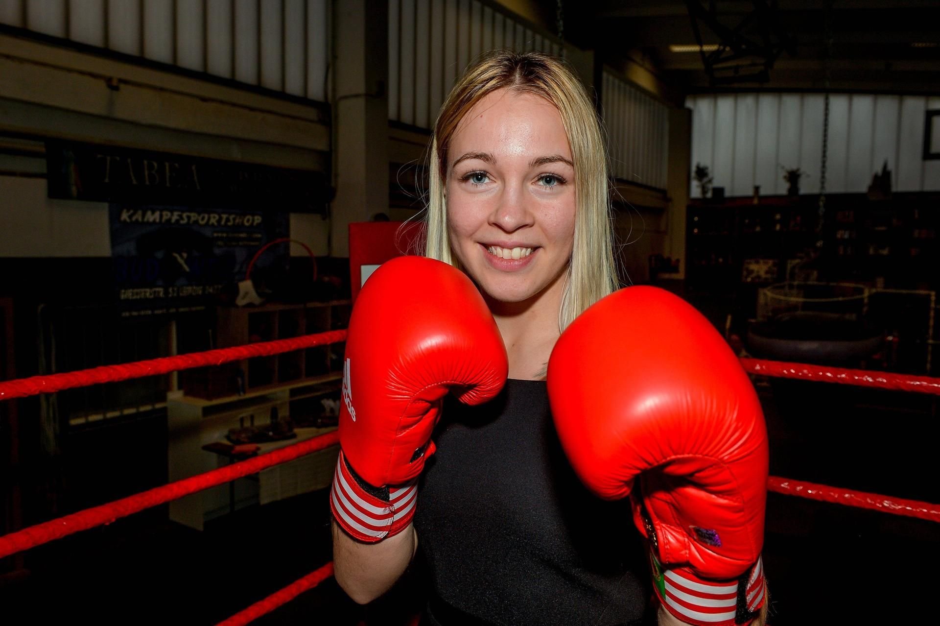 Halles Box-Champions Ornella Wahner, hier 2018 beim Training.