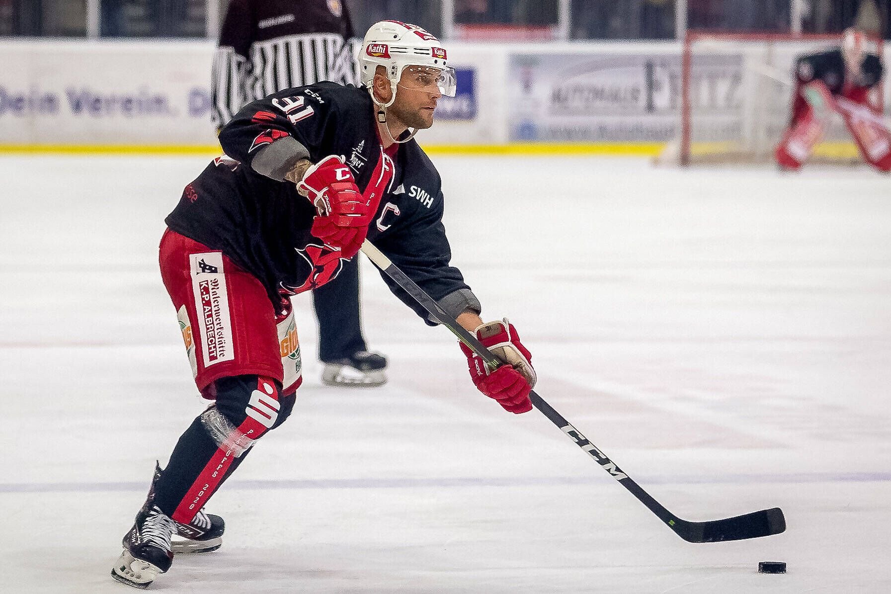 Kai Schmitz von den Saale Bulls in Aktion.