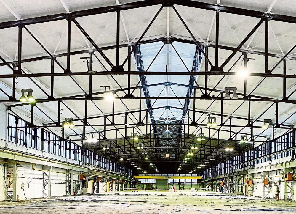 In Halle II des BUG Logistikverteilzentrums wird die Lagertechnik mit Lagerung, Kommissionierung, Verpackung und Versand stationiert sein.