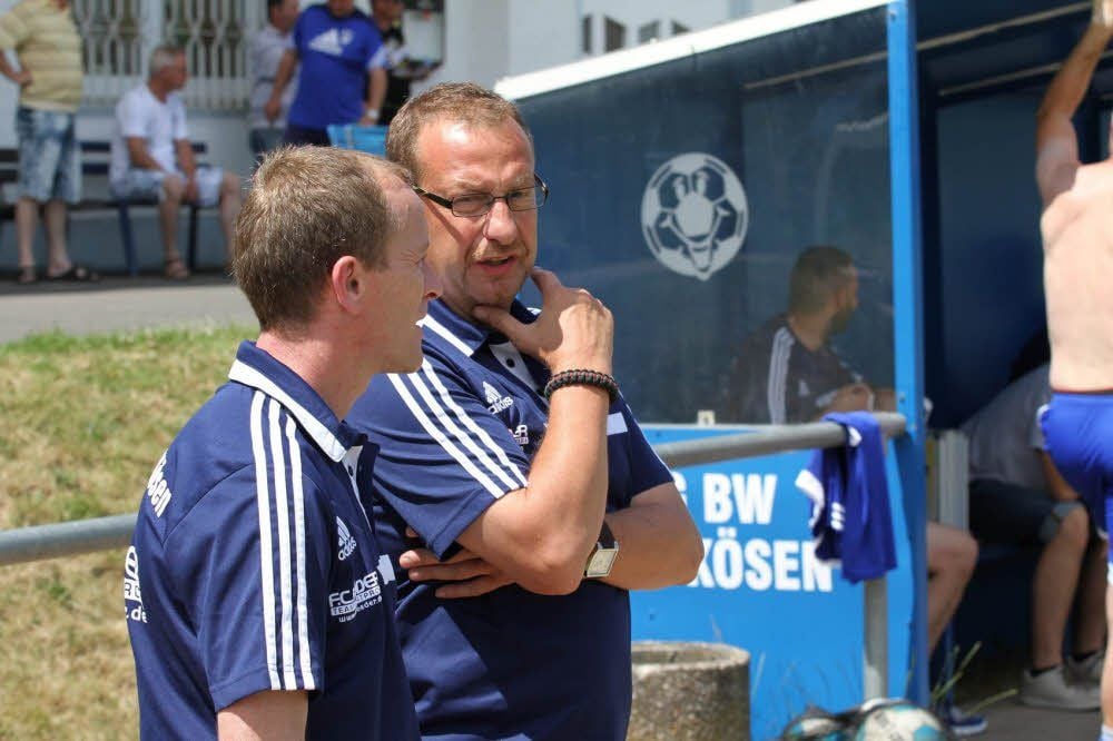 Das Bad Kösener Trainerduo Heiko Richter (l.)/Jens Brendel hört zum Saisonende auf.