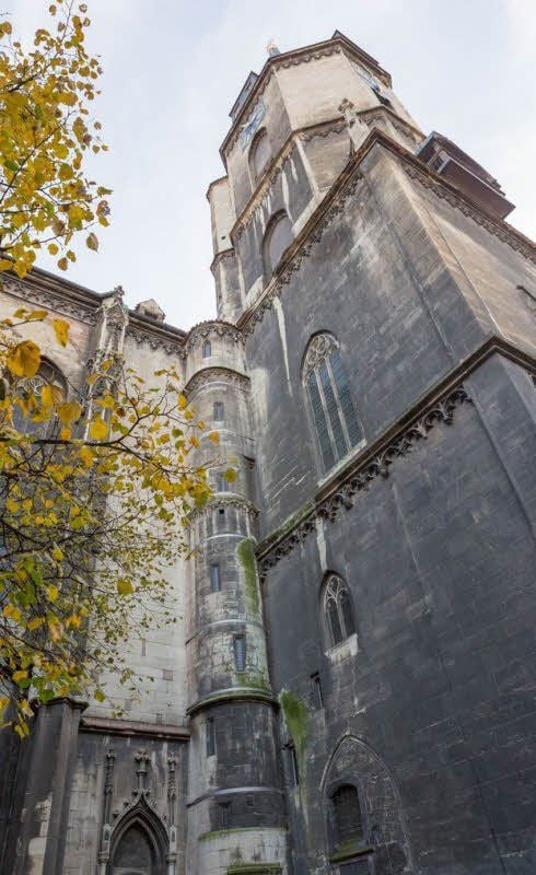 Imposant ragt der Turm der Naumburger Stadtkirche St. Wenzel hinauf in den Himmel. Mit dem Kreuz auf seiner Spitze umfasst er eine Höhe von knapp 73 Meter. Während des Aufstieges sind Einblicke in das Werk der Turmuhr ebenso möglich wie in die Glockenstube. Dort hängen drei mächtige Glocken im hölzernen Glockenstuhl. Von der Plattform, zu der von der Türmerstube aus zwei hölzerne Treppen führen, bietet sich ein schöner Ausblick auf die Naumburger Altstadt.