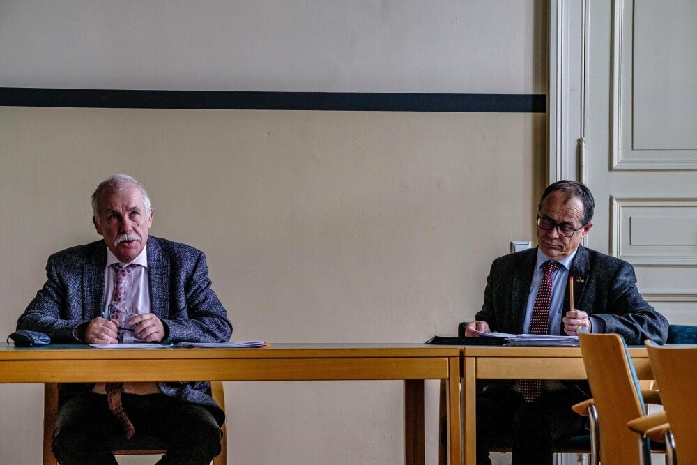 Zwei Männer, die in der Kritik stehen: Landrat Jürgen Dannenberg (Linke) und sein Stellvertreter Jörg Hartmann (CDU).
