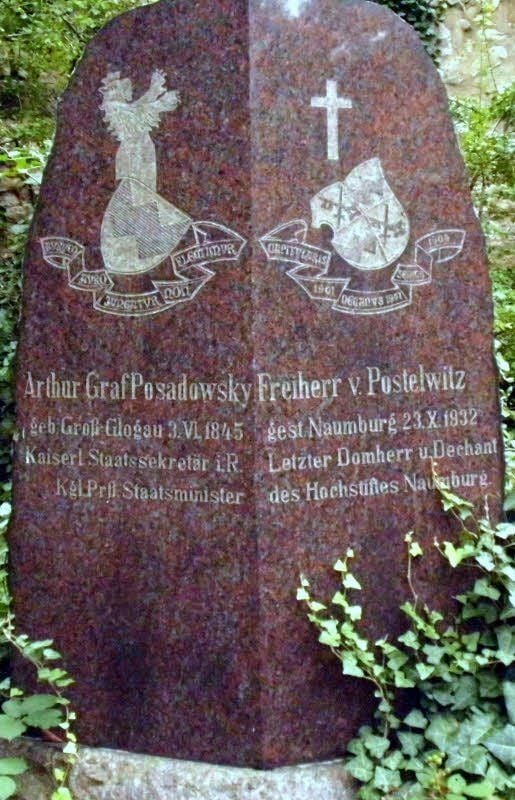 Letzte Ruhestätte des Freiherrn auf Naumburgs Domfriedhof.
