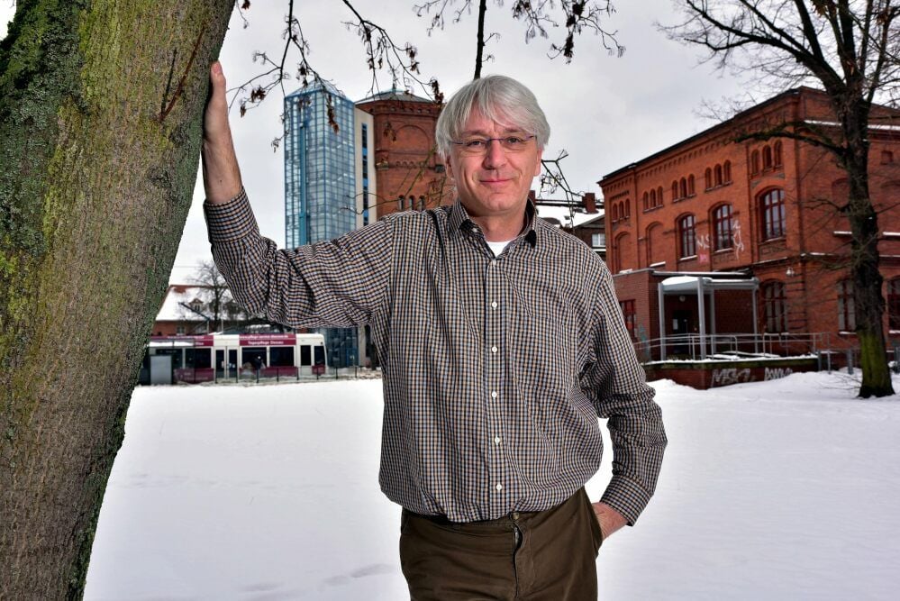 Der Alte Wasserturm war zwölf Jahre der Arbeitsort von Andreas Erb.