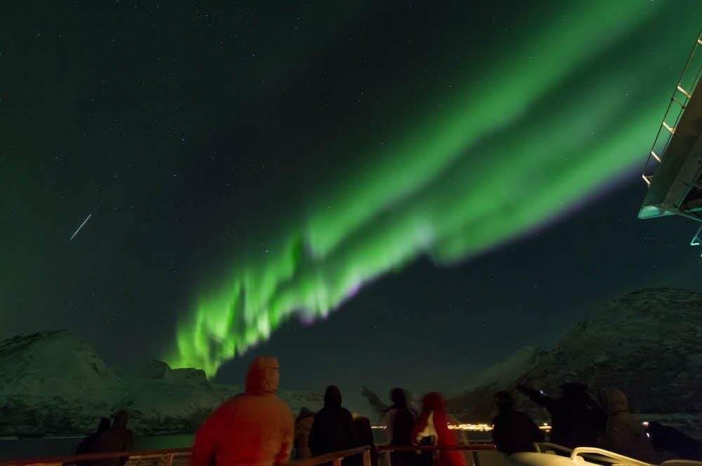 Ein Garant für Gänsehaut: das Nordlicht, auch Aurora borealis genannt.