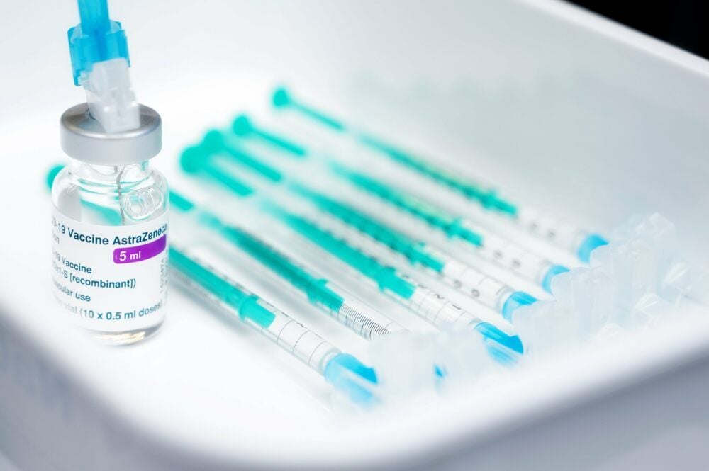 Impfstoff der Firma Astrazeneca ist im Uniklinikum verimpft worden.