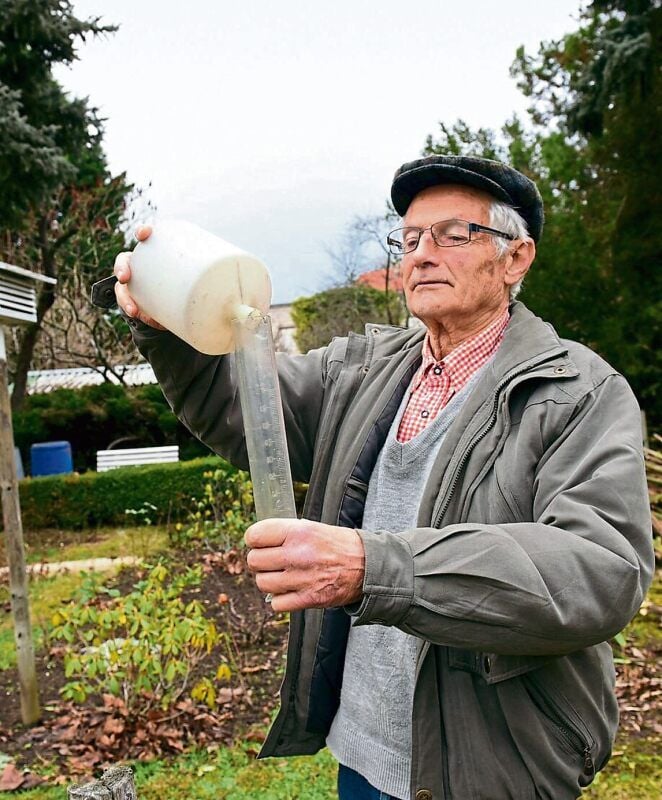 Seit mehr als 65 Jahren misst Hermann Laabs Wetterdaten.