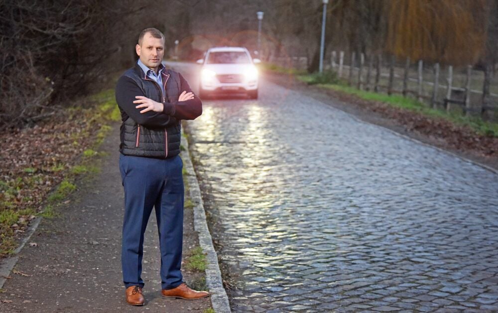 Straßenbauvorhaben wie die schwierige Sanierung der Schlaitzer Straße in Burgkemnitz hält Ferid Giebler auch 2021 für eine Herausforderung.