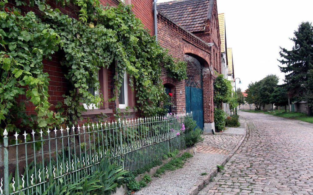 Ein bisschen verwunschen: Dorfstraße in Dobichau.