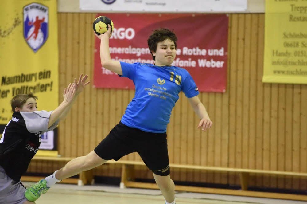 Franz Lützkendorf überzeugte in der D-1-Jugend mit guten Leistungen am Kreis.