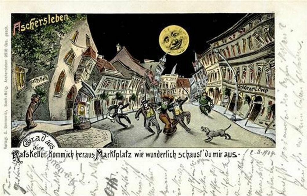 Auch diese 1904 verschickte Karte vom Markt wird angeboten.