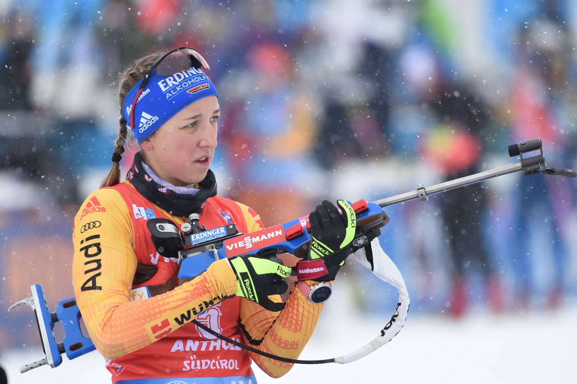 Franziska Preuß war in Antholz die Schlussläuferin der deutschen Staffel.