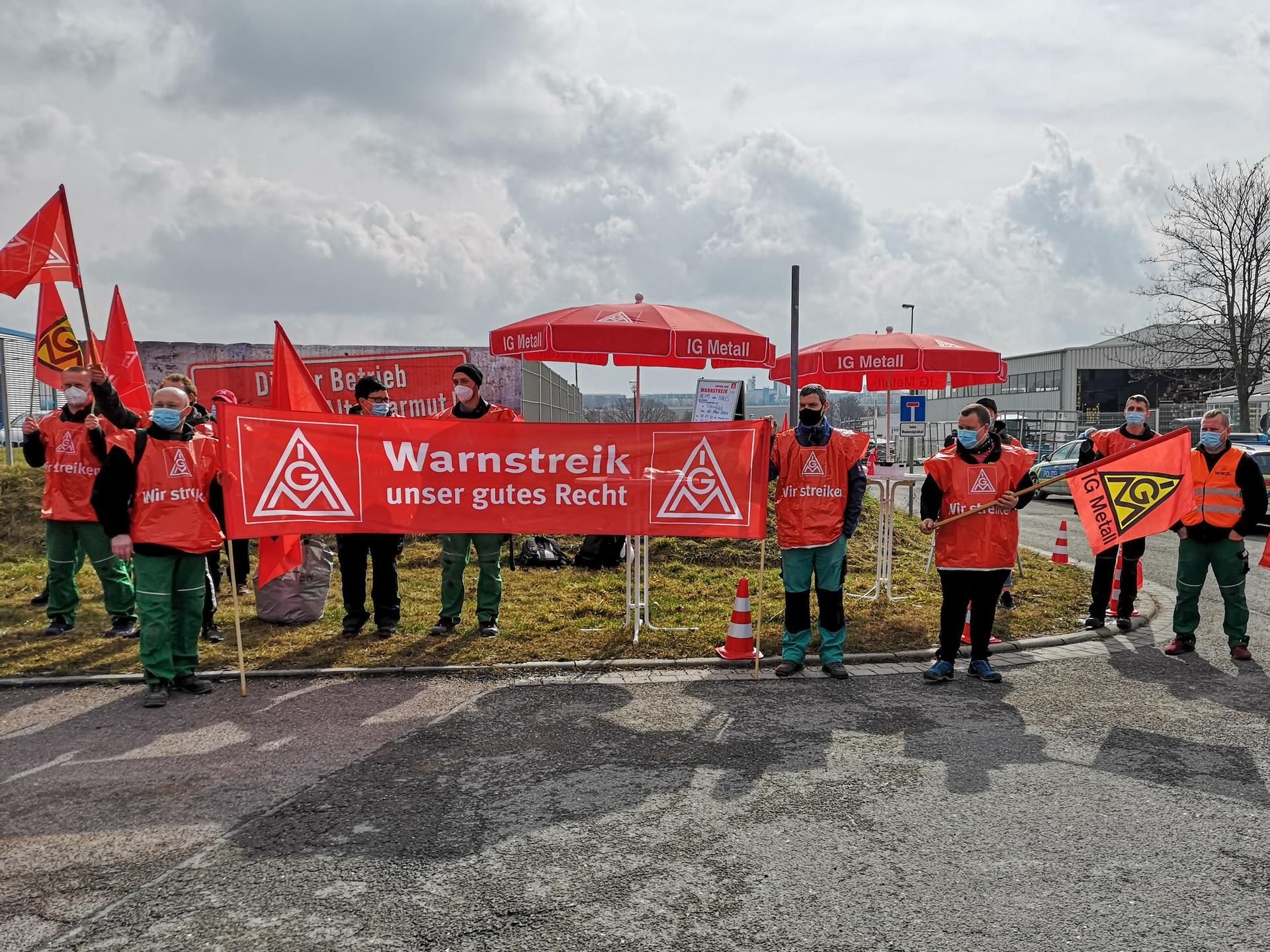 Streik bei Heim und Haus Osterfeld.