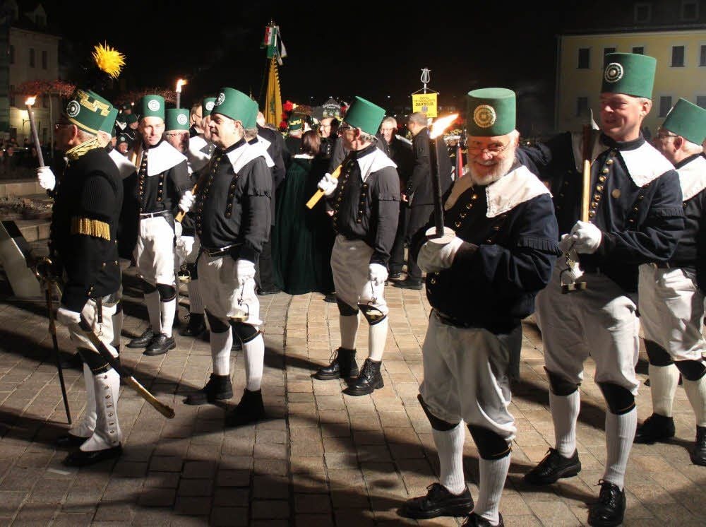 Bergmannsparade im Advent.