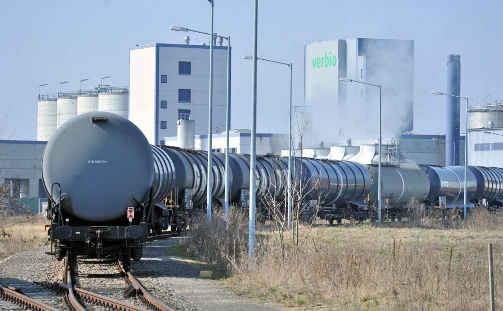 Seit 2004 produziert Verbio in seiner Anlage am Standort Zörbig Bioethanol.