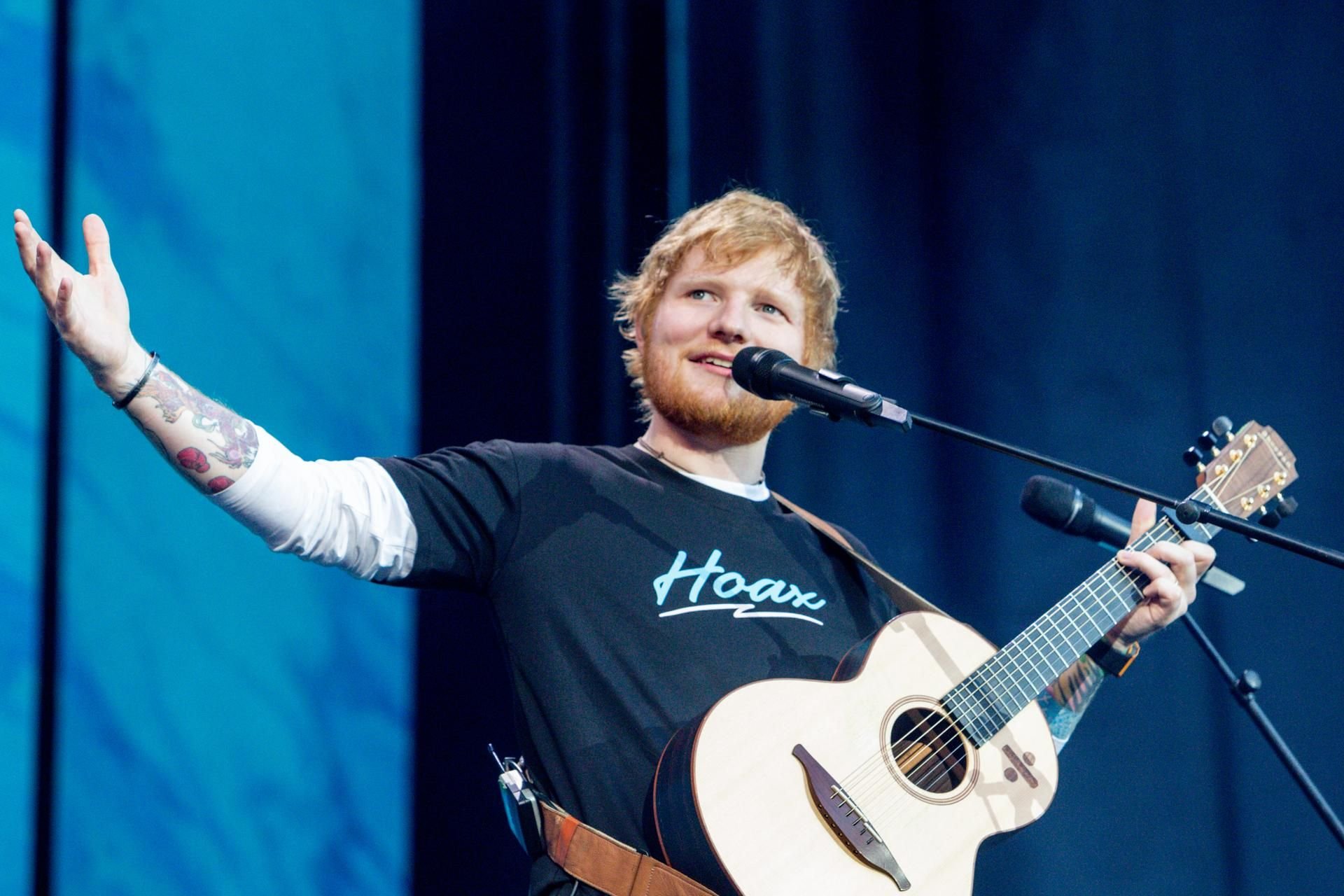 Der britische Singer-Songwriter Ed Sheeran gibt ein Konzert im Wanda Metropolitano Stadion. Am 17. Februar 2021 feiert der Musiker seinen 30. Geburtstag.