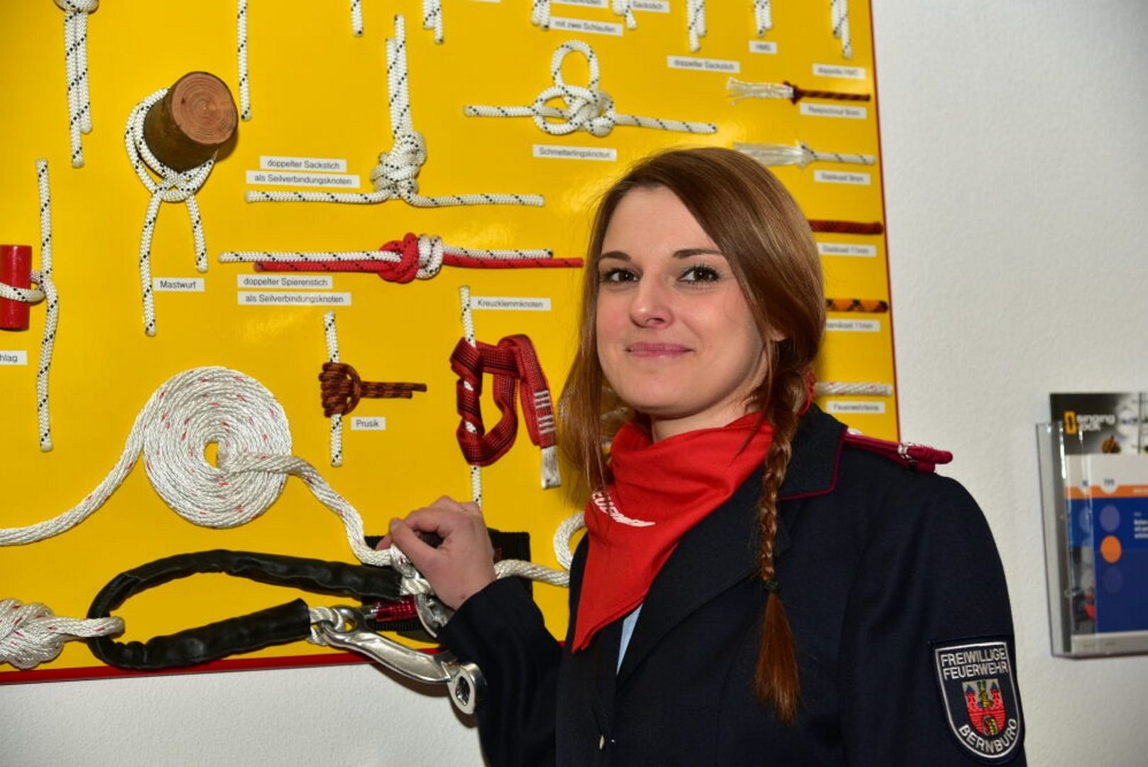 Olivia Bohn ist die Leiterin der Kinderfeuerwehr bei der Feuerwehr Biendorf/Wohlsdorf.