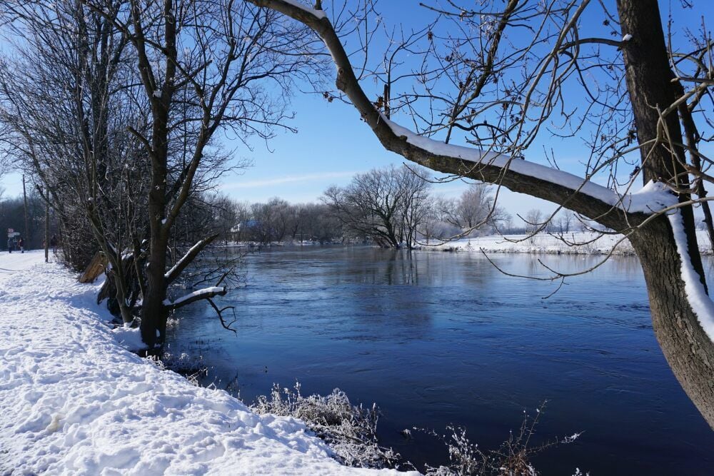 Idyllisch wirkt die Saale am Ufer von Bad Dürrenberg. Noch geht von dem Fluss keine Bedrohung aus.