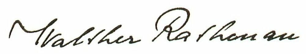 Eine markante Unterschrift