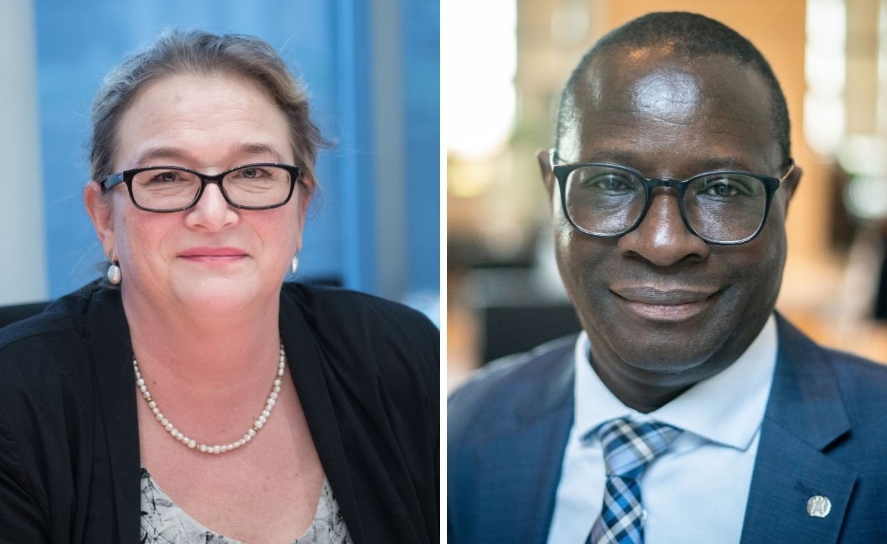 Karamba Diaby (r.) hat sich im Kampf um Listenplatz 1 gegen Karin Budde durchgesetzt.