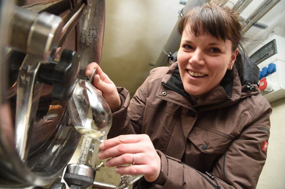 Dem Wein zugetan: Christina Polster.