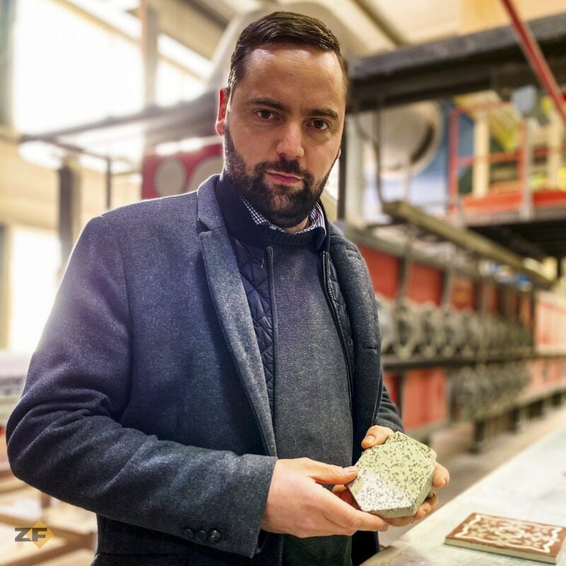 Maxime Fischer ist seit Jahresbeginn Geschäftsführer der Zahna Fliesen GmbH.
