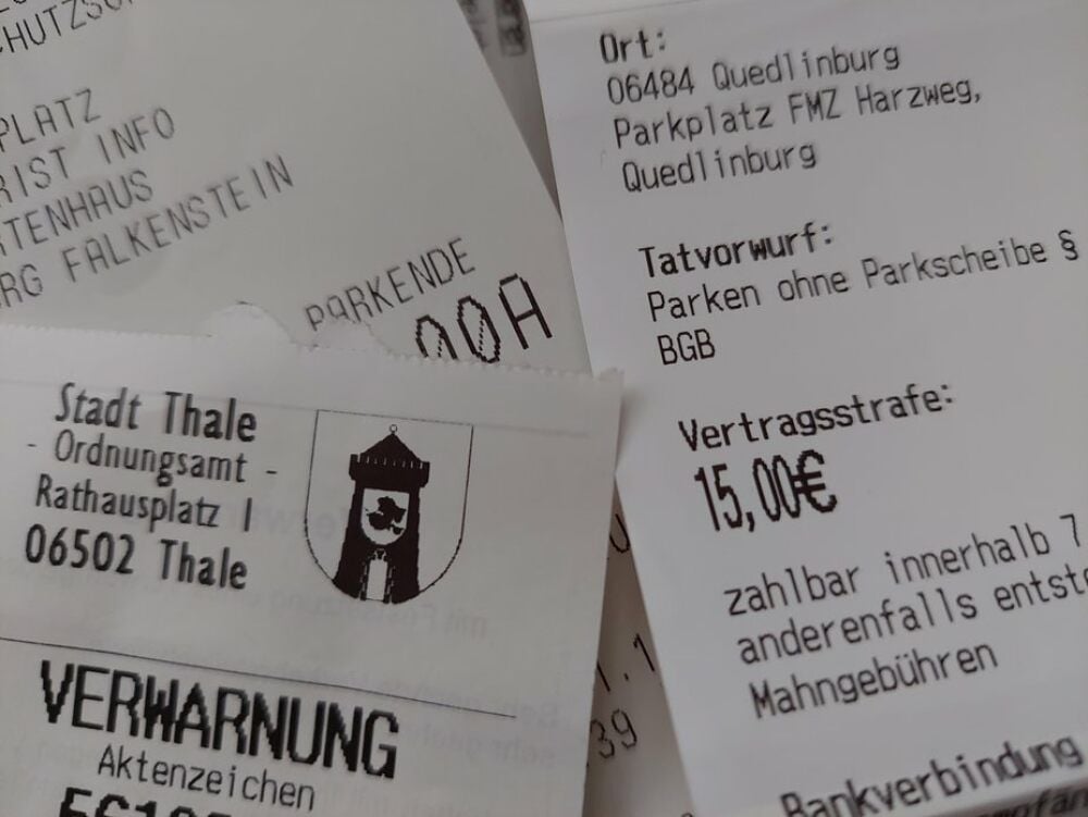 Die Städte Quedlinburg und Thale haben 2020 weniger Geld aus Verwarnungen eingenommen als im Vorjahr.