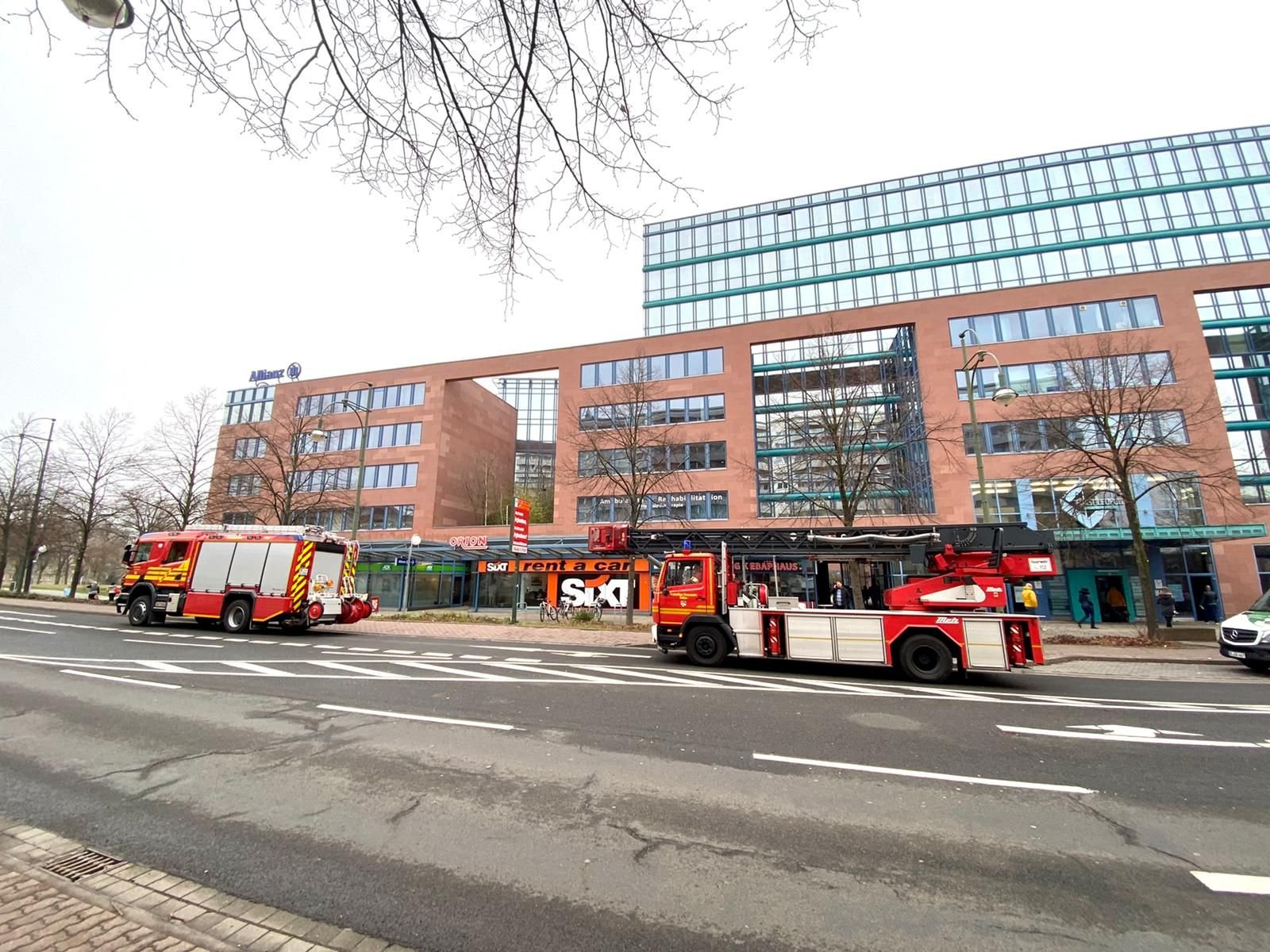 Die Feuerwehr war am Leopold-Carré.