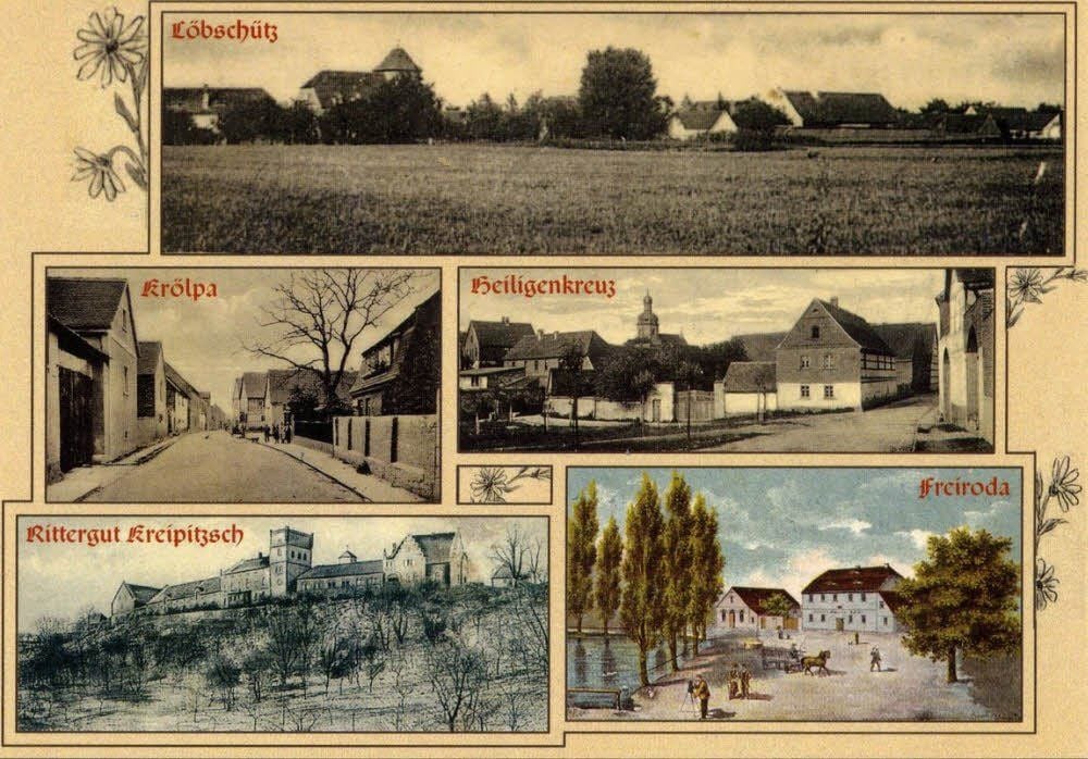 Der Gutsbereich des Rittergutes Kreipitzsch.