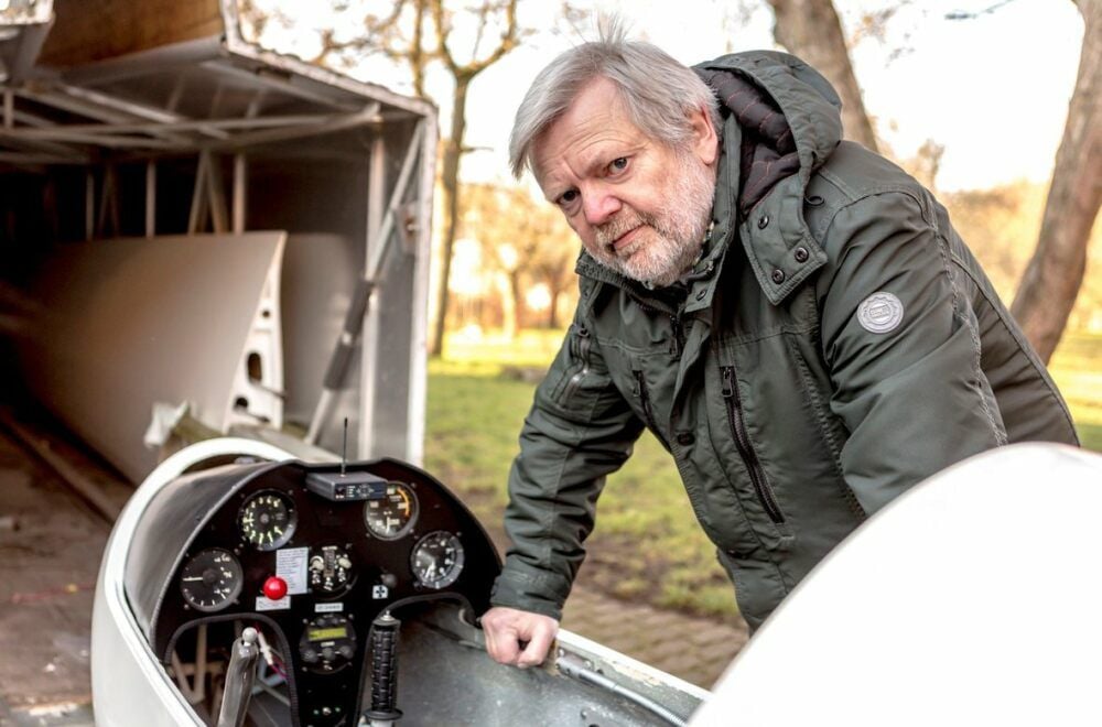 Frank Neupert ist ein Segelflieger aus Leidenschaft.