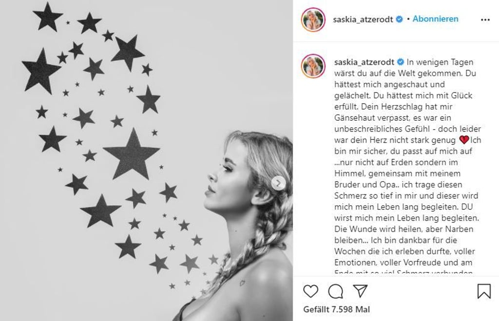 Die 29-Jährige teilte dazu einen bewegenden Text auf Instagram.