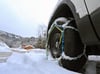 Auf den schneebedeckten Straßen im Harz sind in gewissen Fällen Schneeketten durchaus sinnvoll.