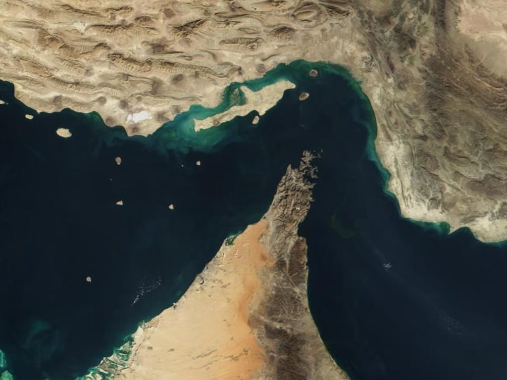 Blick auf die Straße von Hormus. Foto: The Visible Earth/NASA/Archivbild