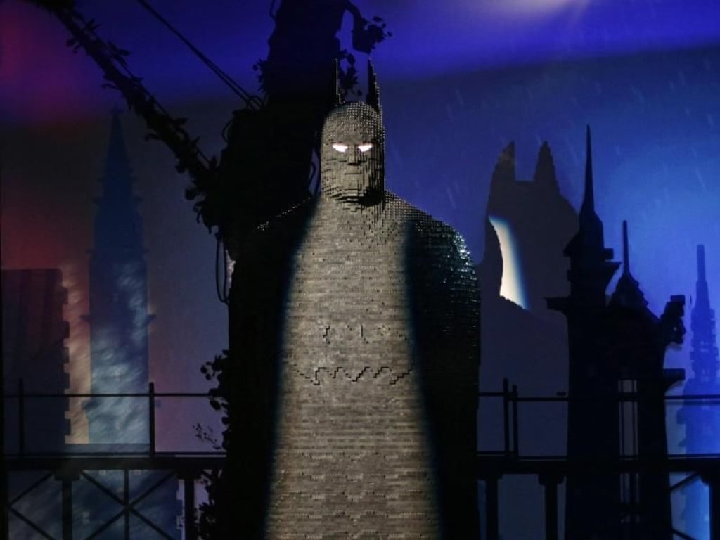 Ein Batman-Modell in der LEGO-Austellung «The Art of the Brick: DC Super Heroes» in London. Foto: Yui Mok