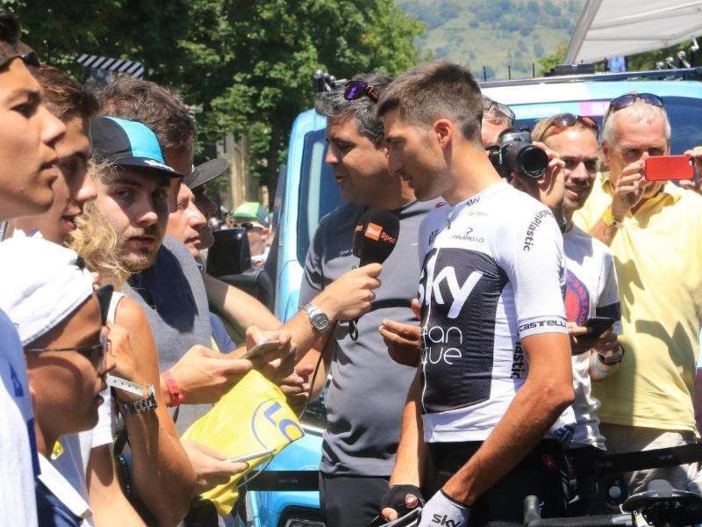 Sky-Profi Gianni Moscon soll einen anderen Radrennfahrer tätlich angegriffen haben. Foto: Ian Parker/PA Wire