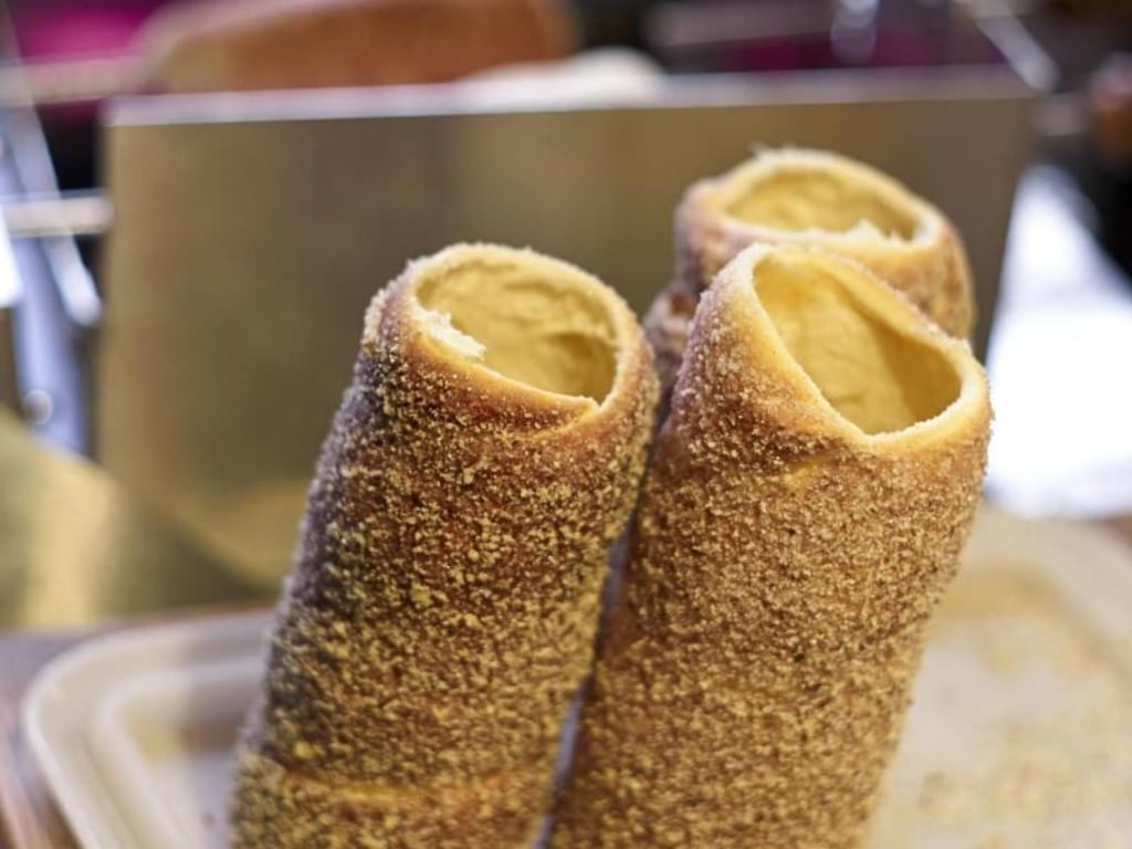Die traditionelle Form des «Trdelnik». Foto: Michael Heitmann