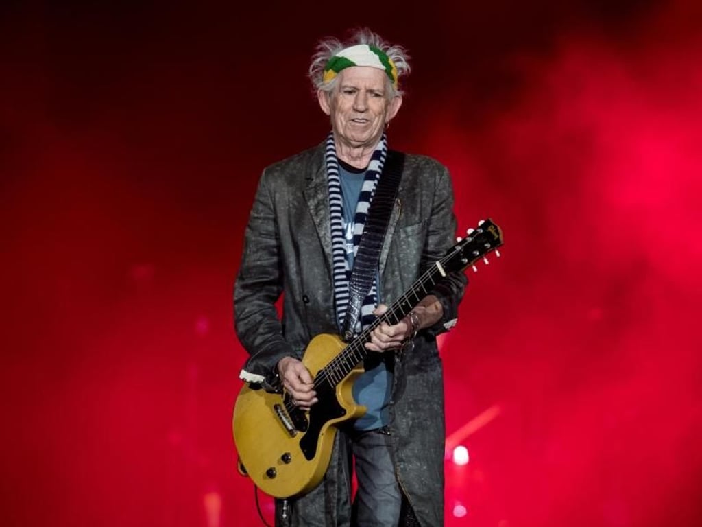 Keith Richards bei einem Stones-Konzert 2017 im Münchner Olympiastadion. Foto: Sven Hoppe