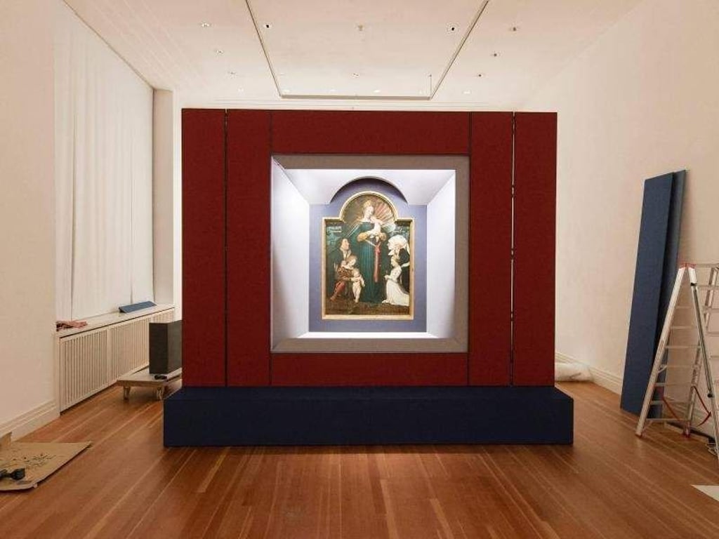 Holbeins «Schutzmantelmadonna» ist wohlbehalten in Berlin angekommen. Foto: Gregor Fischer