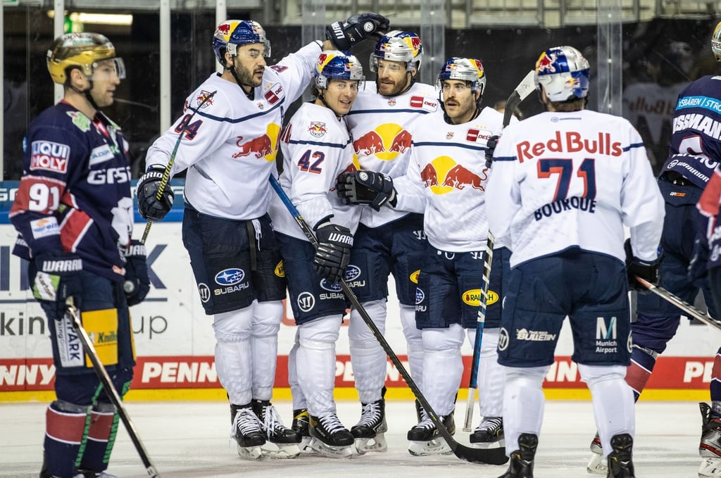 Der EHC Red Bull München startet als Favorit in die DEL-Playoffs.
