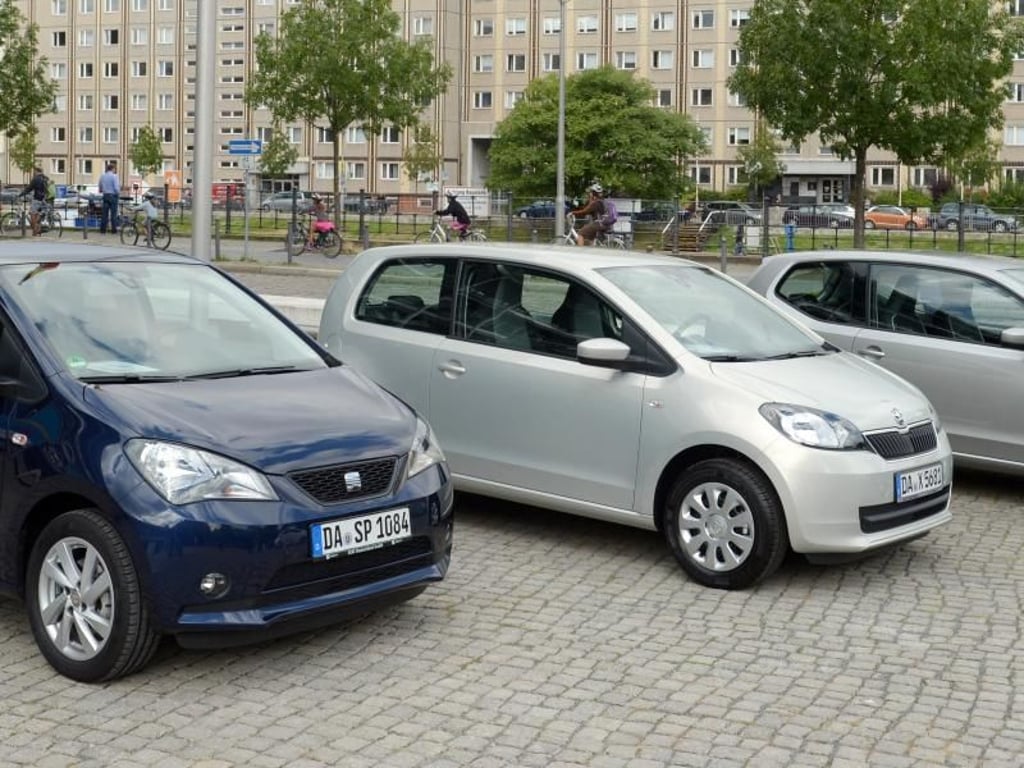 Drillinge: Der Seat Mii, der Skoda CitiGo und der VW Up bauen auf der gleichen technischen Plattform auf.
Foto: Seat/Rainer Jensen