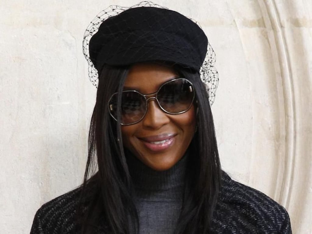 Das britische Model Naomi Campbell vor der Haute-Couture-Modenschau des Hauses Dior. Foto: Christophe Ena