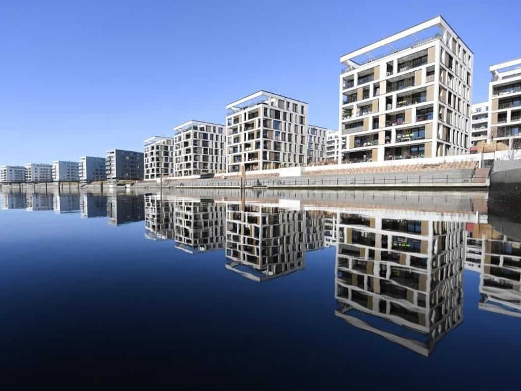 Neubauten in Offenbach. Die Grundsteuer ist mit Einnahmen von 14 Milliarden Euro im Jahr eine der wichtigsten kommunalen Einnahmequellen. Foto: Arne Dedert