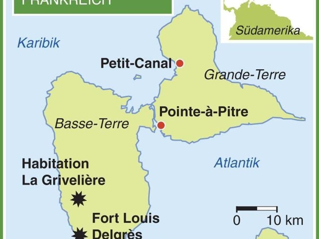 Die Insel Gouadeloupe bietet für Naturtouristen viele spannende Erlebnisse. Das Eiland gehört zu Frankreich. Foto: dpa-infografik