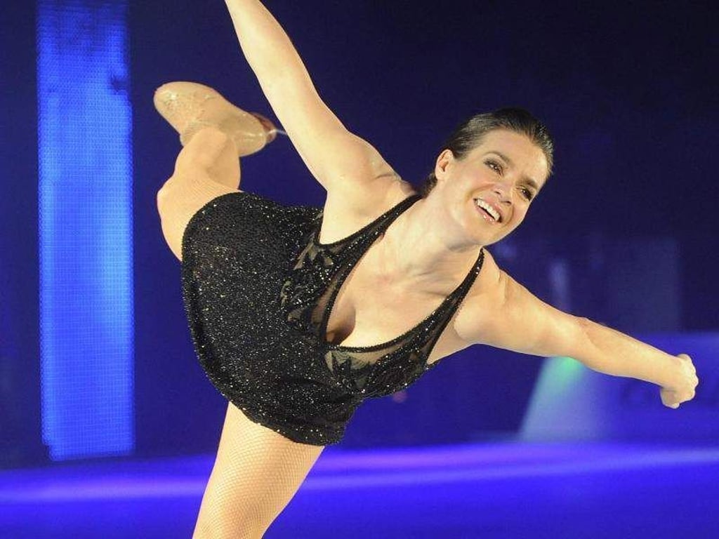 Das ist Geschichte: Katarina Witt 2008 bei ihrer Abschiedsshow auf dem Eis. Foto: Wolfgang Schmidt