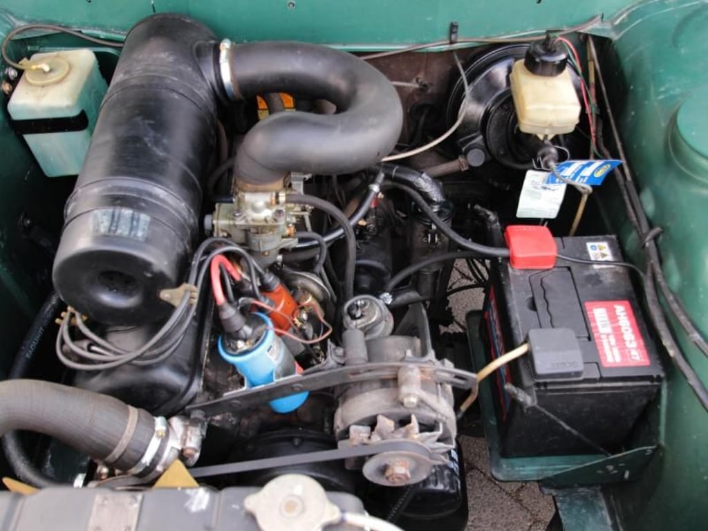 Ausreichend kräftig und regelmäßig im Dienst: Der 62 kW/84 PS starke Motor im Fotoauto darf selbiges immer noch mindestens einmal pro Woche in Bewegung setzten. Foto: Thomas Geiger