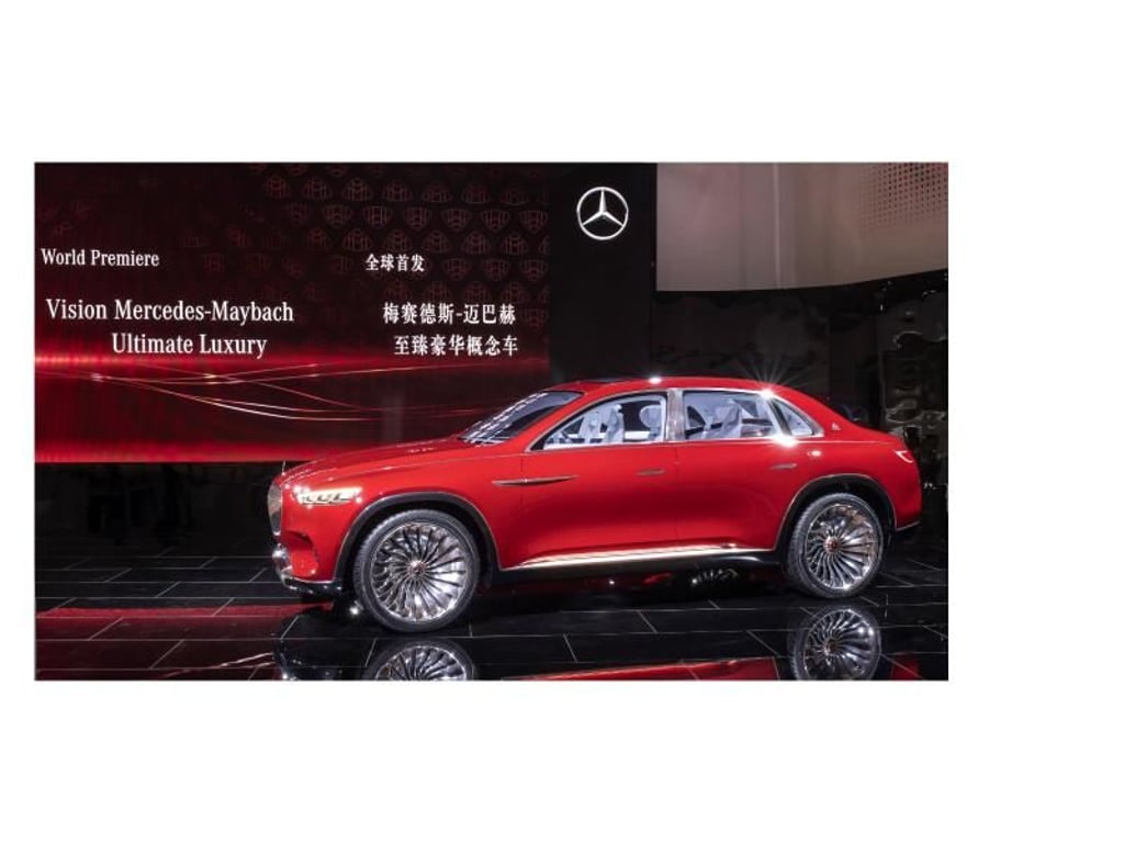 Luxuriöser Mix aus SUV und Stufenheck-Limousine: der Vision Mercedes-Maybach Ultimate Luxury auf der Peking Motor Show. Foto: Daimler AG